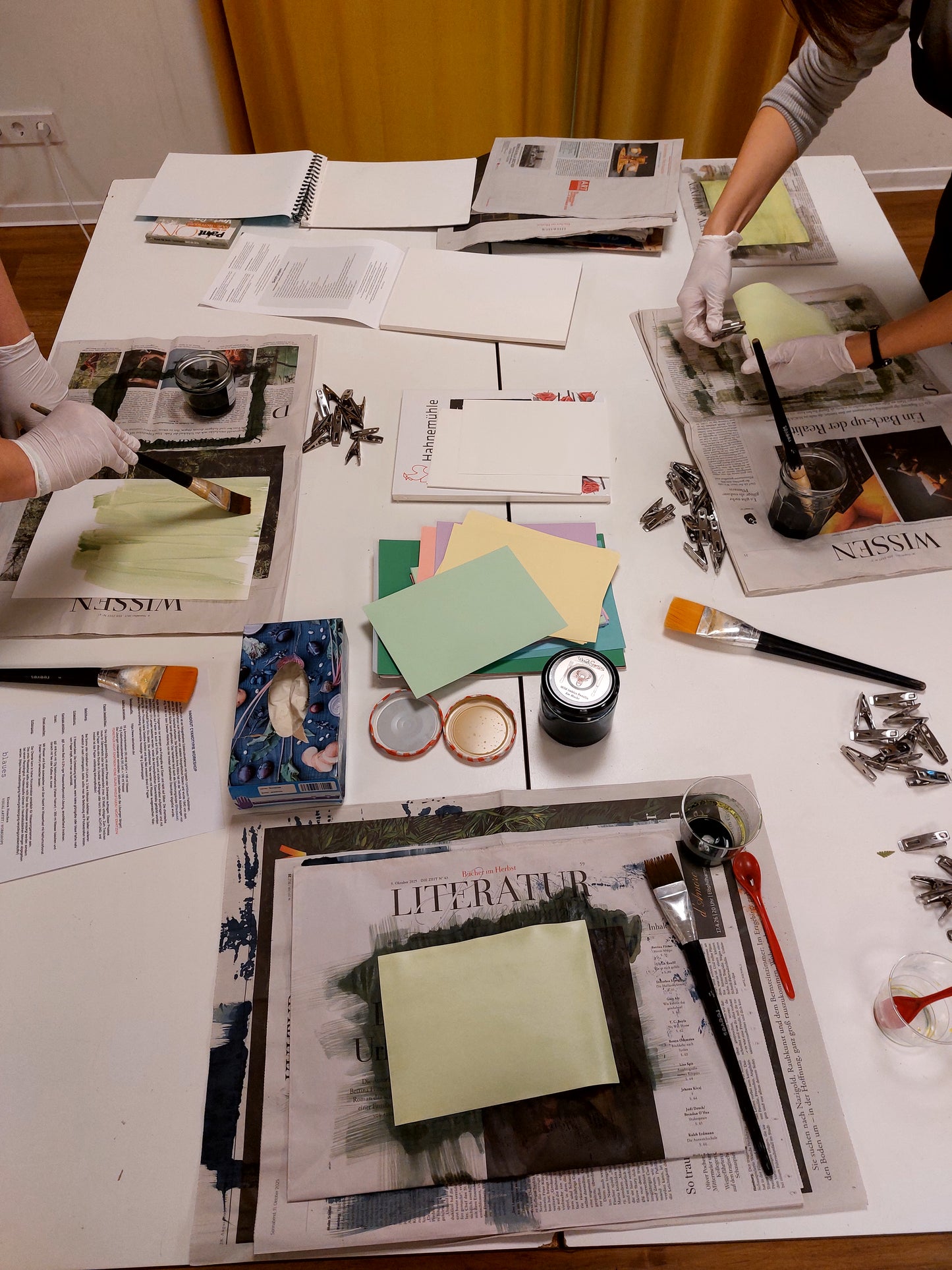 Blaudruck im Winter - Private Gruppe (Geburtstage und andere Feiern)