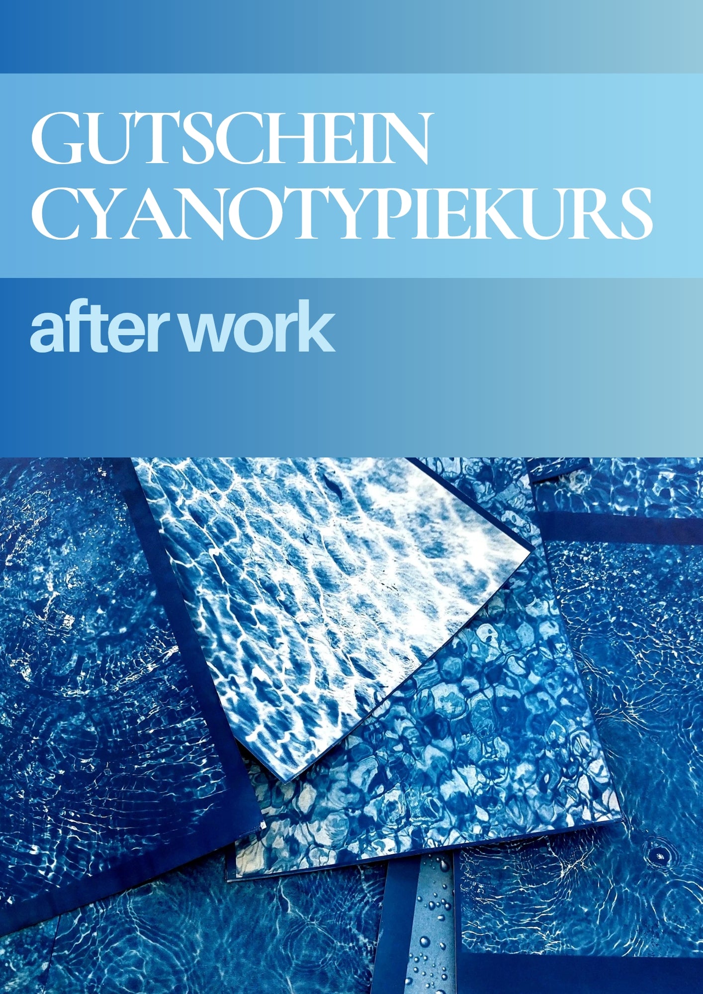 GUTSCHEIN Cyanotypie (Blaudruck) after work - Dein kreativer Feierabend im Grünen