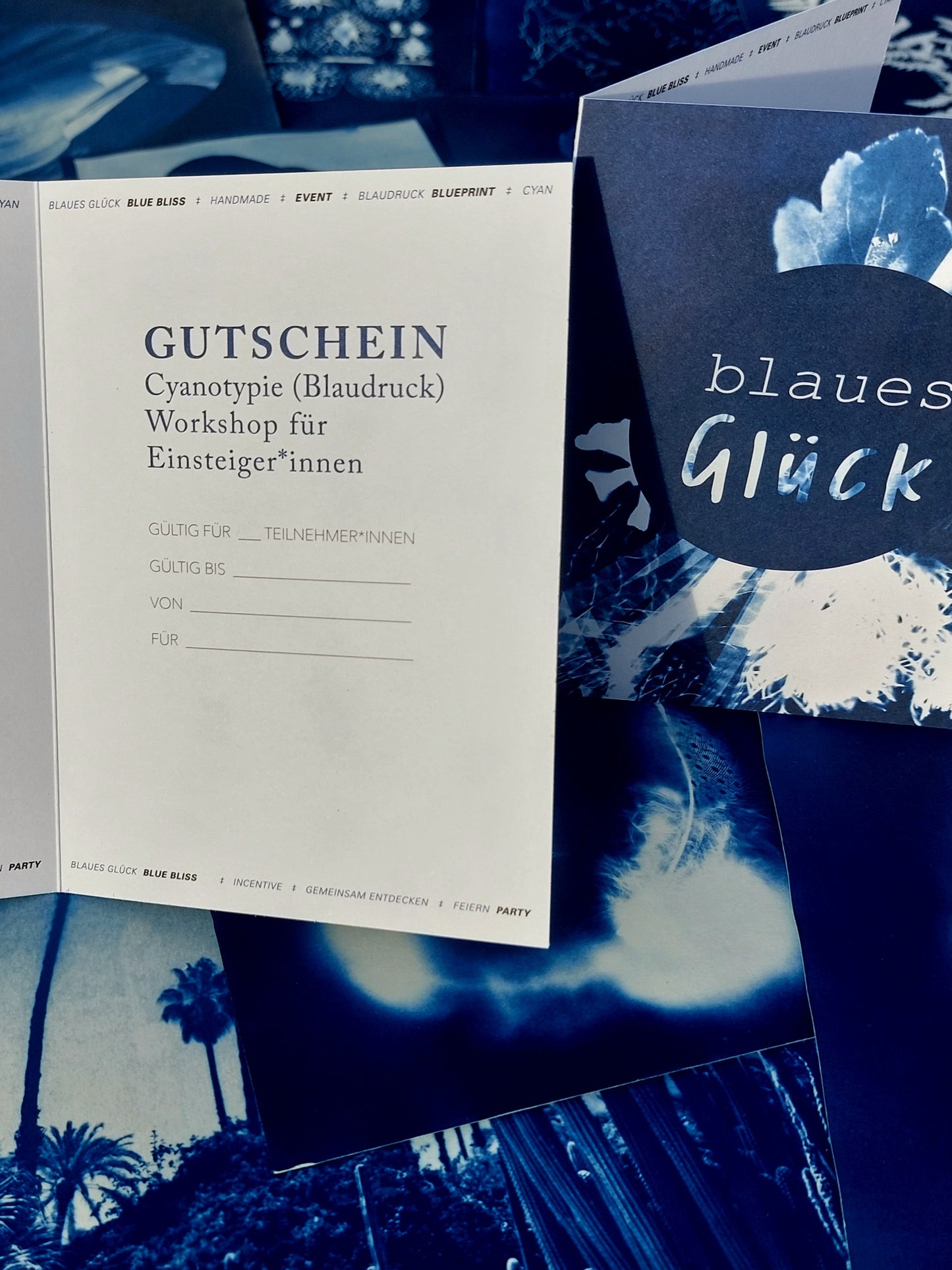 GUTSCHEIN Cyanotypie (Blaudruck) Fotokurs - ein Workshop für Einsteiger*innen