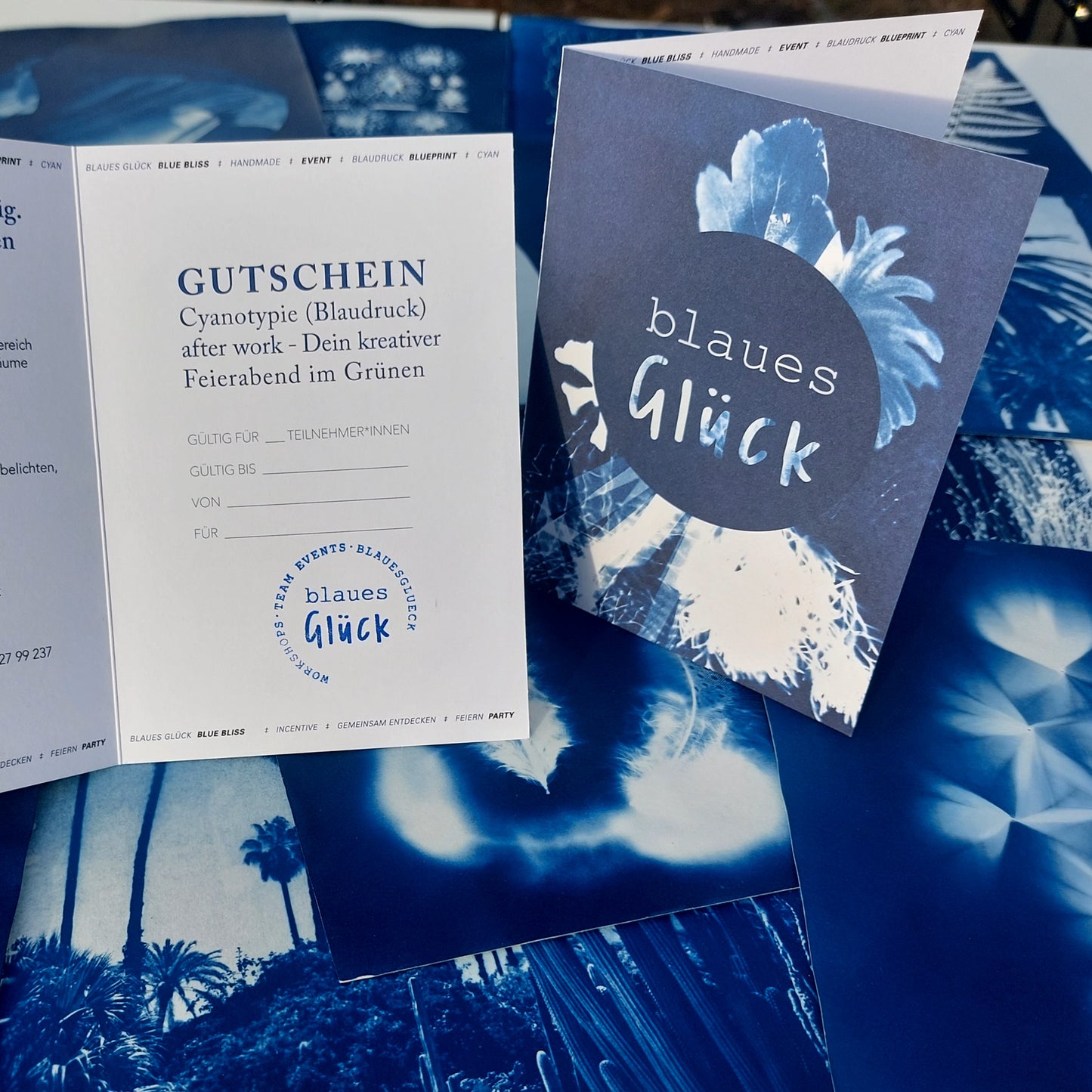 GUTSCHEIN Cyanotypie (Blaudruck) after work - Dein kreativer Feierabend im Grünen