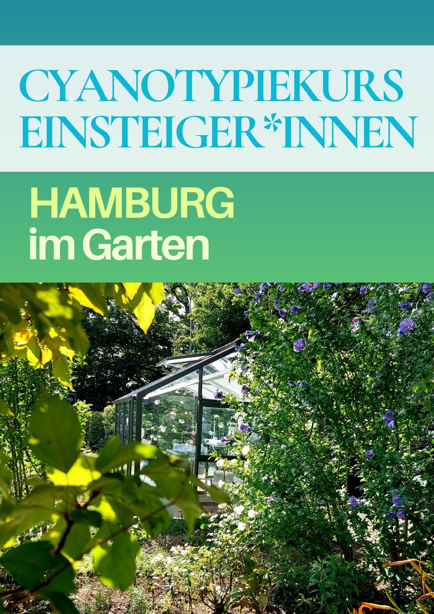 Cyanotype Workshop for Beginners in a Garden Setting